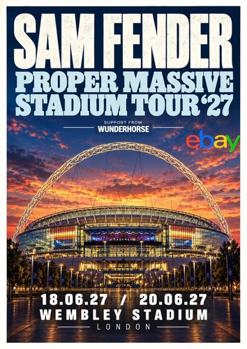 Sam fender wembley - fender, stadium
