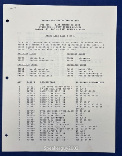 Schema amplificatore originale